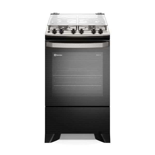 Fogão 4 bocas Electrolux Preto Experience com Mesa Inox, Timer e Tripla Chama (FE4TP) Bivolt
