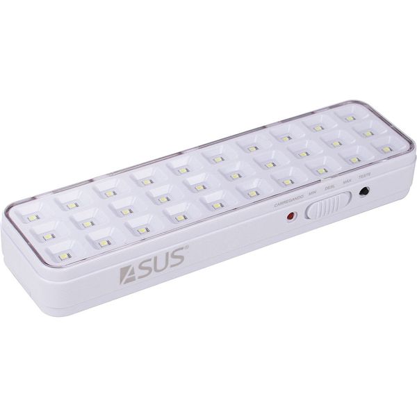 Luminária de Emergência com 30 Leds Asus AS1937 Bivolt Bivolt