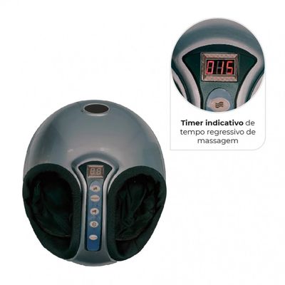 Massageador de Pés com Ação Terapêutica Shiatsu Dellamed Cinza / Bivolt