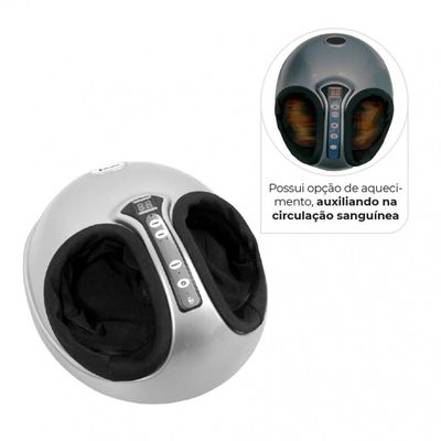 Massageador de Pés com Ação Terapêutica Shiatsu Dellamed Cinza / Bivolt