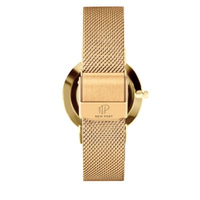 Relógio Feminino Dourado Delicado Casual Elegante New Port