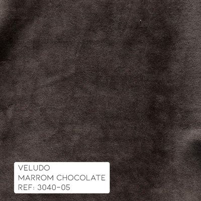 Poltrona do Papai Reclinável Manual Magnum Veludo Marrom Chocolate - Gran Belo