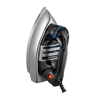 Ferro a Seco Mondial 1250W Preto e Cromado FS-01-BI 127V