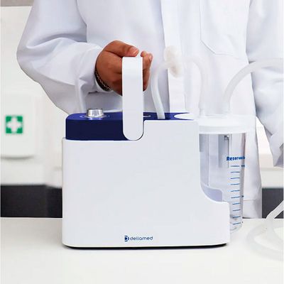 Aspirador de Fluídos e Secreções Maxmed Dellamed Branco e Azul