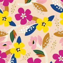 Painel de Parede The Wall 2 Floral Colorido 392091