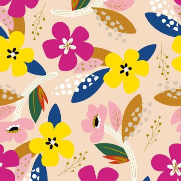 Painel de Parede The Wall 2 Floral Colorido 392091