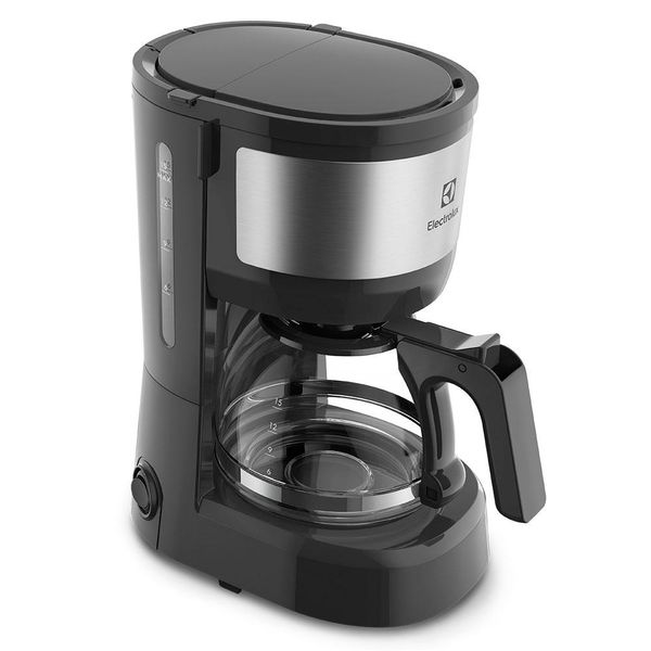 Cafeteira 15 Xicaras Electrolux Efficient ECM10 Preta com Prata 127V 127V