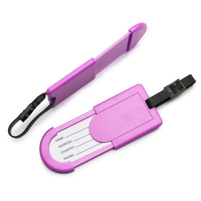 Etiqueta Retratil para Bagagem Rosa U / Rosa