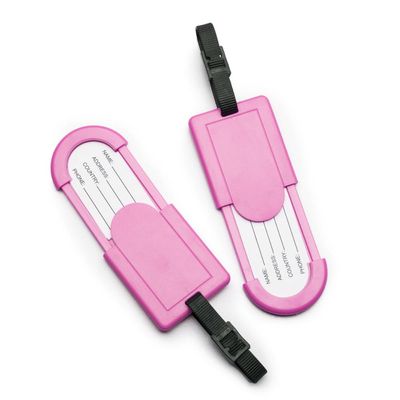 Etiqueta Retratil para Bagagem Rosa U / Rosa