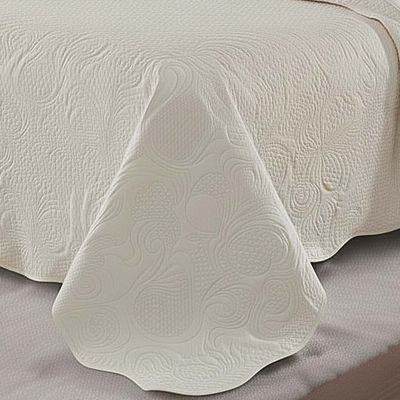 Kit Cobre Leito Colcha Basic Queen 3 Peças Dupla Face Liso Classic - Bege - 100% Poliéster