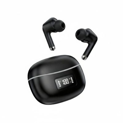 Fone De Ouvido Bluetooth T-206 Com Tela Led – Preto, Som Potente E Design Moderno