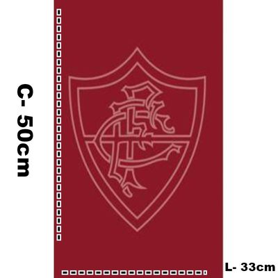 Toalha Social Academia e Mão Buettner Jacquard Veludo 100% Algodão Futebol Fluminense 33cmx50cm Grená