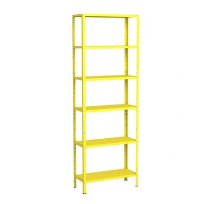 Estante 6 Prateleiras Aço Livros Quarto Cozinha Multiuso Fer Amarelo