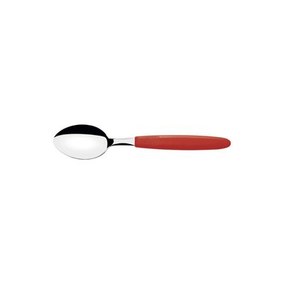Kit 12 Colher Cha Tramontina Ipanema Inox Vermelho