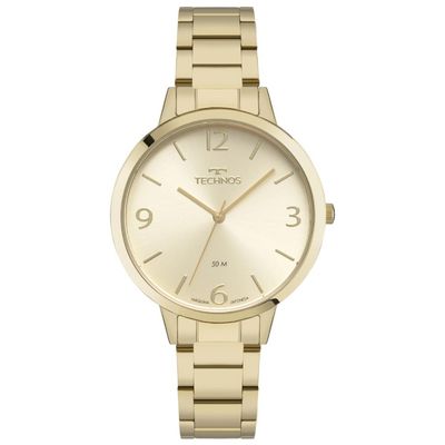 Relógio Technos Feminino Ref: 2035nbc/1x Elegance Dourado