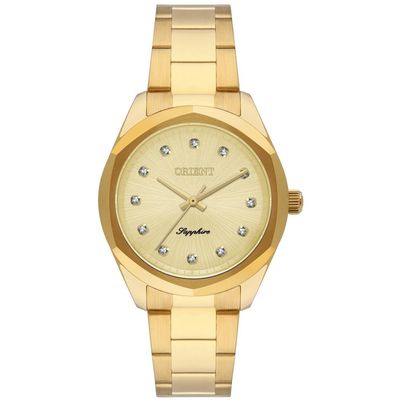 Relógio Orient Feminino Ref: Fgss0236 C1kx Casual Dourado