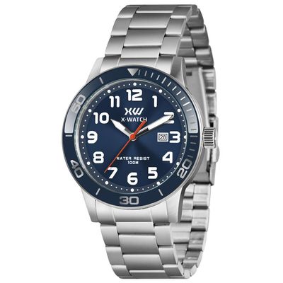 Relógio X-Watch Masculino Ref: Xmss1062 D2sx Casual Prateado