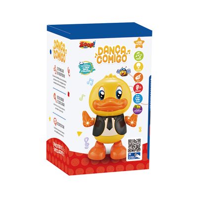 Patinho Dança Comigo com Som e Luz 20cm ZP01328 - Zoop Toys