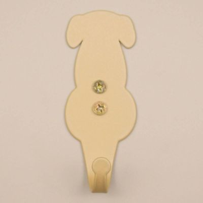 Kit 3 Ganchos Penduradores Cachorro Gato Elefante 8cm Dourados Luft Masutti Casacos Multiuso