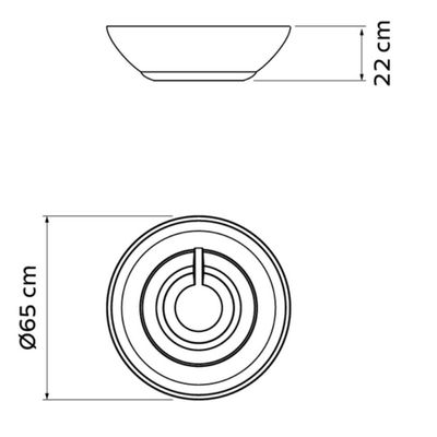 Kit 2 Vasos Indi 22cm para Planta Folhagens Flores Polietileno Tramontina Areia Jardim Varanda