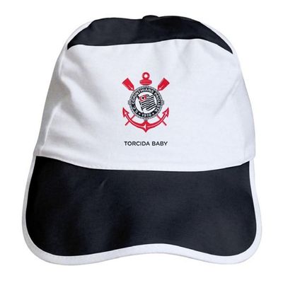Boné Bebê Corinthians Torcida Baby Oficial GG / Preto