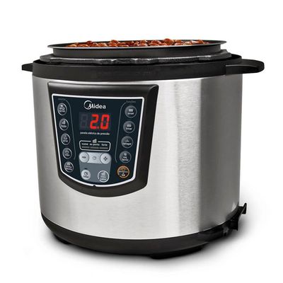 Panela De Pressão Elétrica 6 L Digital Inox Midea Ppa72 - 220v