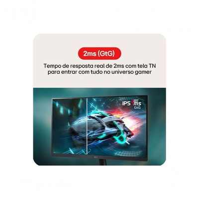 Monitor LG LED Home & Office 20U401A-B Tela 20” HD+, LG Switch, HDMI, VGA, 2ms (GtG), 75Hz, Black Stabilizer