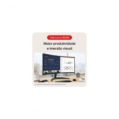 Monitor LG UltraWide Curvo 34WR50QK-B QuadHD 2K de 34”, PBP, sRGB 99%, HDR10, 100Hz