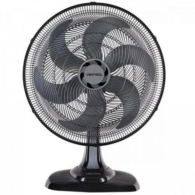 Ventilador De Mesa Ventisol Turbo 6 50cm Preto 127v