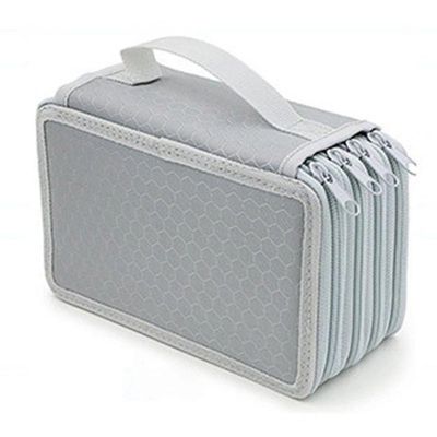Estojo Box/estojo Escolar/estojo De Lápis/estojo Com Diviso´rias/grande Capacidade Com 4 Níveis E Zíper 72 Canetas Cor:c