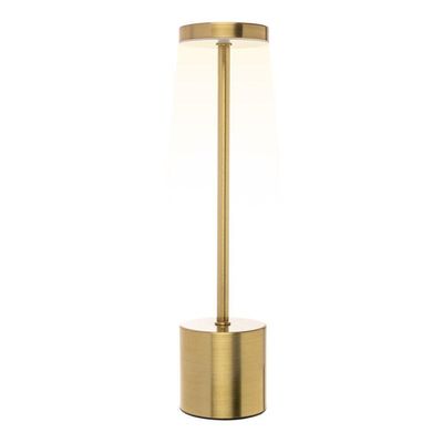 Luminária De Mesa Led 3 Tons Usb Cosmos 8 X 35 Cm Dourada Wolff