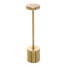 Luminária De Mesa Led 3 Tons Usb Cosmos 8 X 35 Cm Dourada Wolff