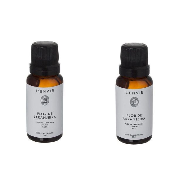 Kit 02 óleos Concentrado Flor De Laranjeira 20ml Lenvie