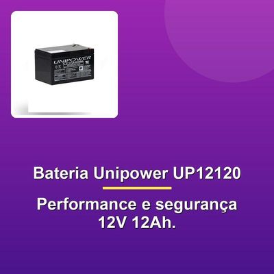 Bateria Unipower 12v 12ah Up12120 F250