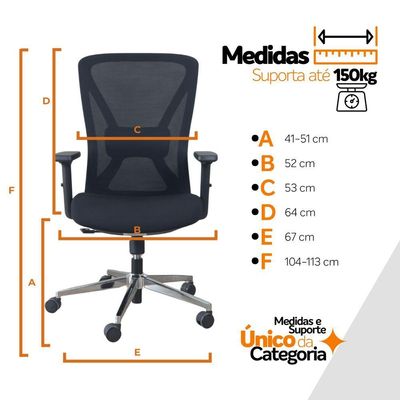 Kit 2 Cadeiras De Escritório Diretor Ergonômica Oficial Corporativa Work Sem Apoio