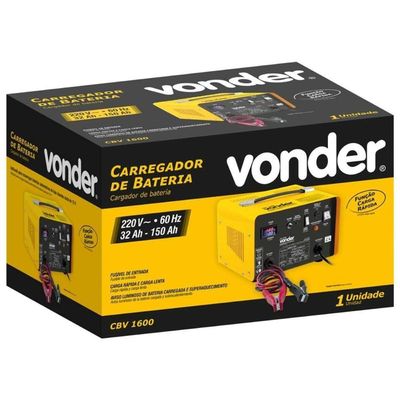 Carregador De Bateria 32-150ah 12V Cbv1600 - Vonder 220V