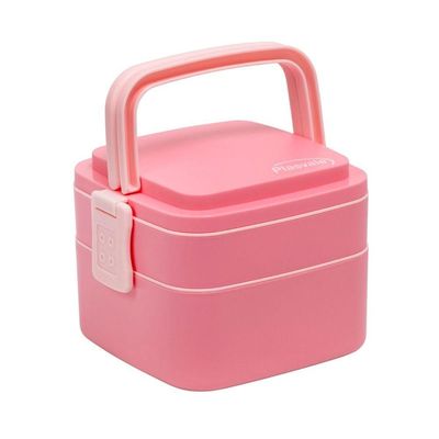 Marmita Com 2 Compartimentos 1,3l Rosa