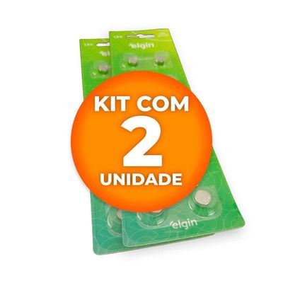 Pilha Bateria Lr41 Ag3 Lr736 Elgin Pilha Alcalina 2 Unidades