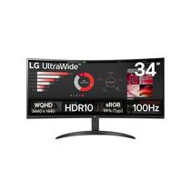 Monitor Curvo 34 UltraWide WQHD 34WR50QK-B 100Hz HDR10 LG