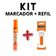 Kit Marcador Para Quadro Branco + Refil Pilot V-board Master Laranja