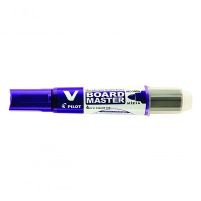 Kit Marcador Para Quadro Branco + Refil Pilot V-board Master Violeta