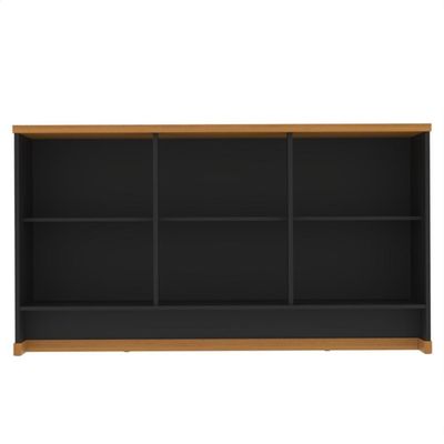 Buffet Aparador 3 Portas 136cm Com Tampo 25mm Verbena - Preto E