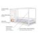 Cama Montessoriano Casinha Reta Com Janela Madeira Maciça Branco Housin