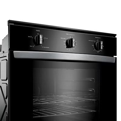 Forno Elétrico de Embutir 84 Litros COB84BE Porta Removível Timer Auto desligamento Luz Interna Consul Preto / 220V