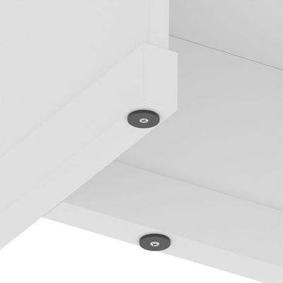 Buffet Aparador 3 Portas 136cm Com Tampo 25mm Verbena - Branco