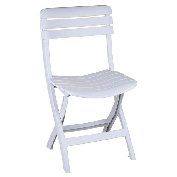 Cadeira Ripada Dobrável Diamantina Antares Branca Branca