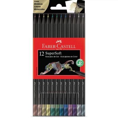 Kit Completo Supersoft Cores Neon - Pastel + Metálicas + Tons De Pele Faber-castell