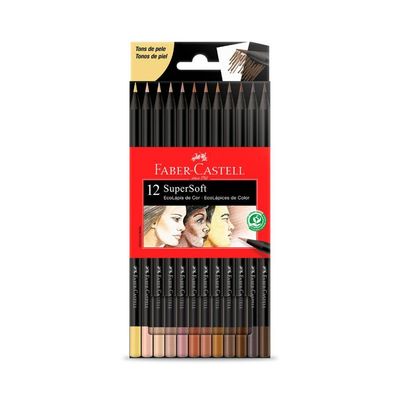 Kit Completo Supersoft Cores Neon - Pastel + Metálicas + Tons De Pele Faber-castell