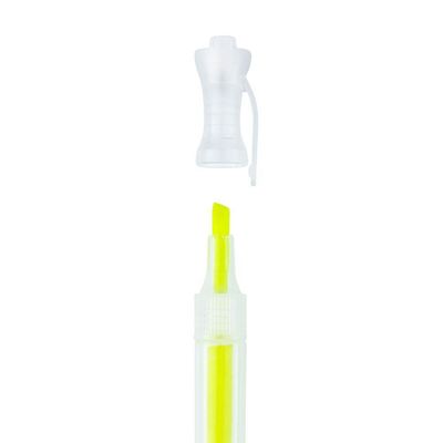 2 Caixas Marca Texto Fluorescente Transparente 12 Unidades Brw Amarelo