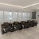 Estação De Trabalho 10 Lugares Tech Office 10 Mesas 8 Armári - Preto E Cedro Preto E Cedro